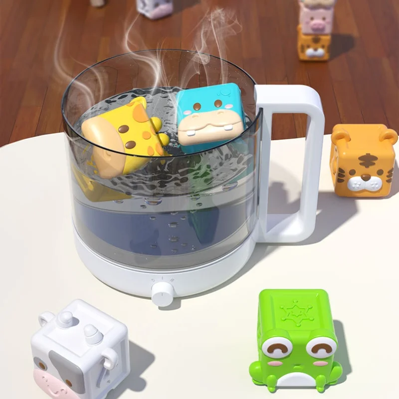 Babybadje Speelgoed Montessori Dier Cognitieve Drijvende Water Speelgoed Zacht Stapelen Bouwstenen Veilig Tandjes Knijp Zintuiglijke Speelgoed