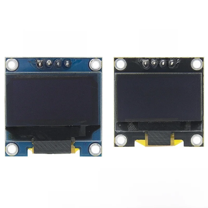 Módulo de exibição OLED para Arduino, placa de tela LCD, serial IIC, 0.96 ", 4Pin, branco, azul,