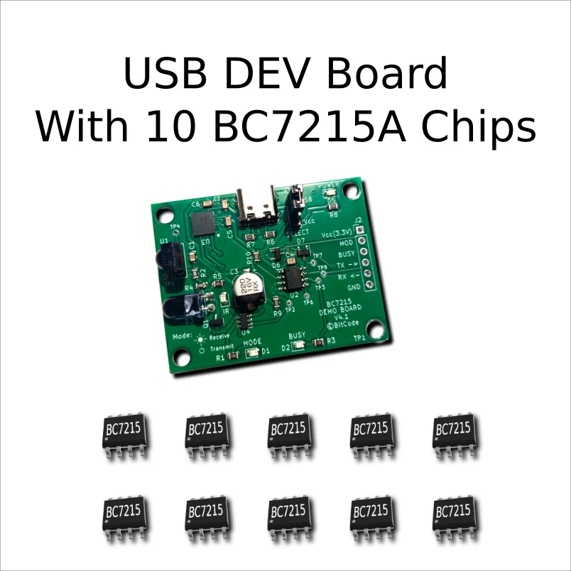 BC7215 / BC7215A Evrensel AC(Aircon) Kontrol Kartı / IR Blaster / Dekoder IR Tx/Rx Kartı, ESP32, ESP8266, STM32 için