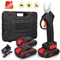 1200W 25mm Brushless Cordless Electric Pruner Pruning Shears Fruit Tree Bonsai Pruning Branches Cutter Power Tool With 2PCs 21V