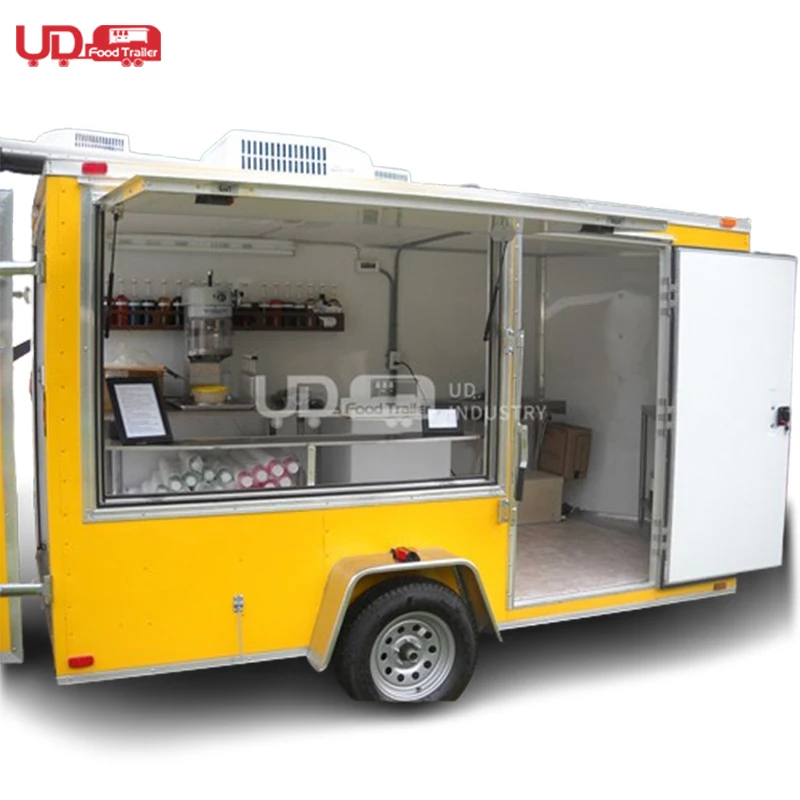 Custom Catering Trailer Mobile Street Food Truck Pizza Coffee Cart  Concession Food Trailer USA Standard Fully Equipped