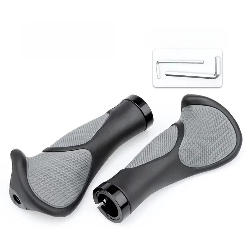 AliExpress NONE Bicycle Grip Handlebar End Cap Aluminium Alloy Lock Mountain Handle Bar Grip Bike Anti-Skid Rubber Bicycle Skid-Proof Grips