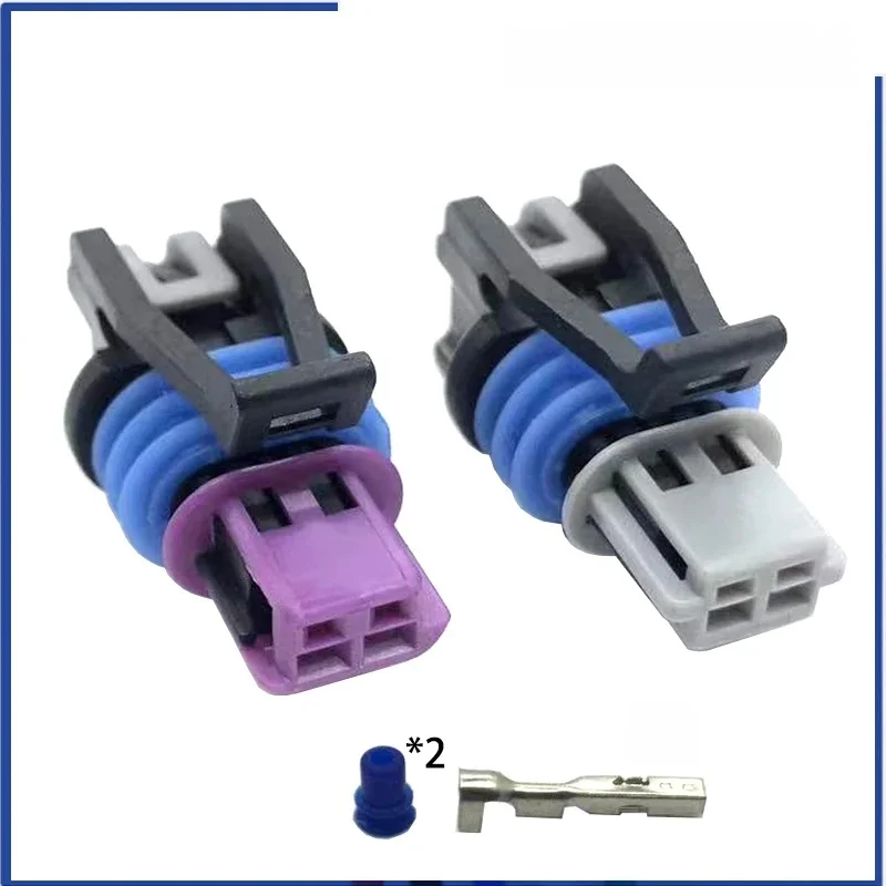 1 jeu de 2 broches 1.5mm GM LS ECT, prise de capteur étanche, connecteur femelle automatique comprenant la Terminal et le joint 15449028 15449027