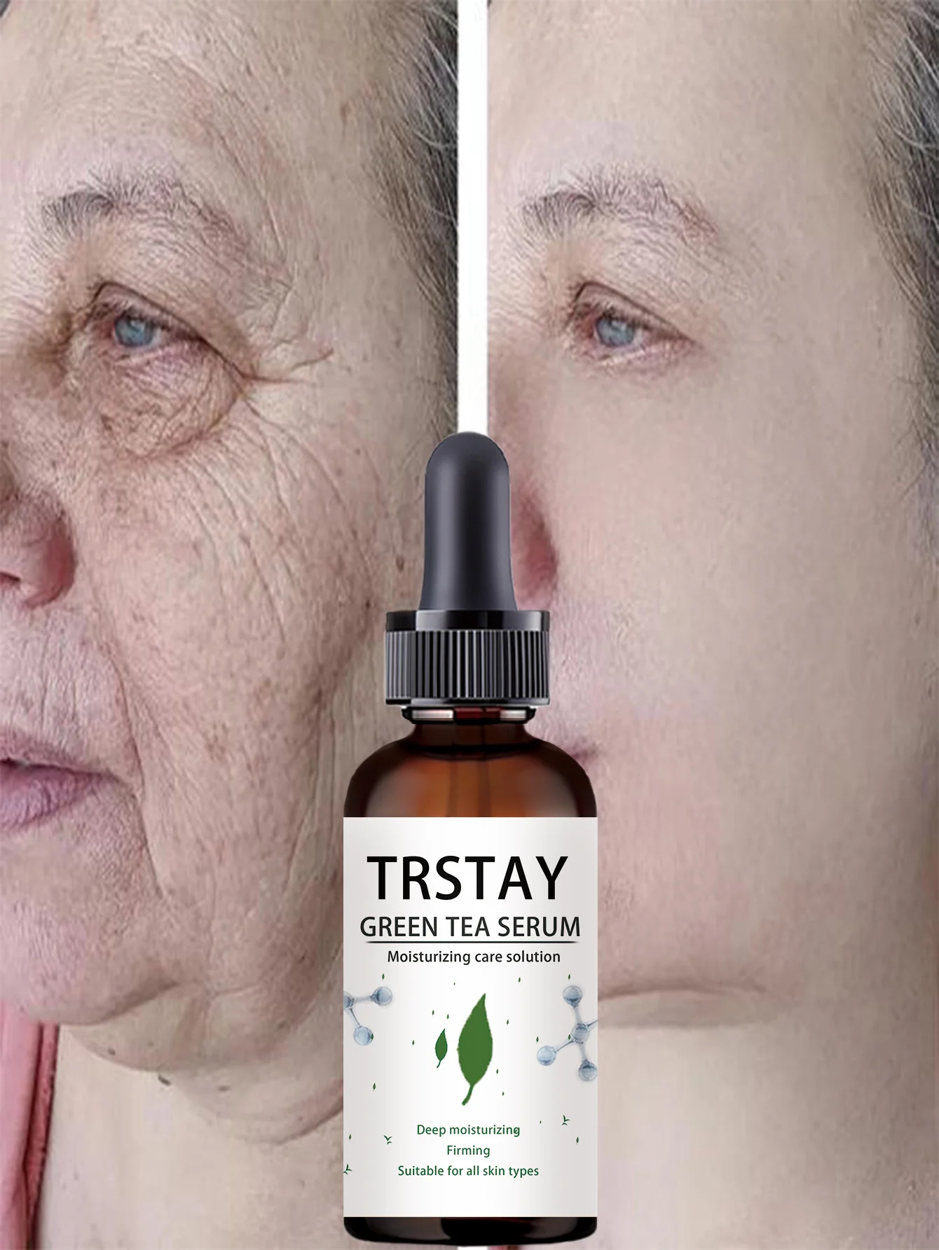 Hydrating Facial Serum for Lifting and Tightening Balance Water and Oil Secretion Plump Without Swelling Relax Jawline for Youth