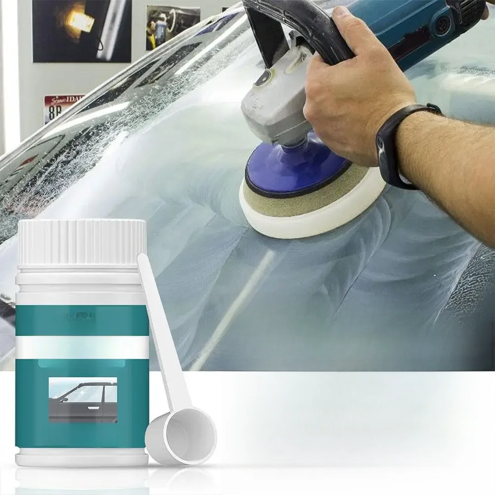 Ceriumoxide Glaspolijstpoeder Venster Voorruit Voorruit Krasverwijderaar Reparatie Waxen Polish Pad Ceriumoxide voor glas - afbeelding 2