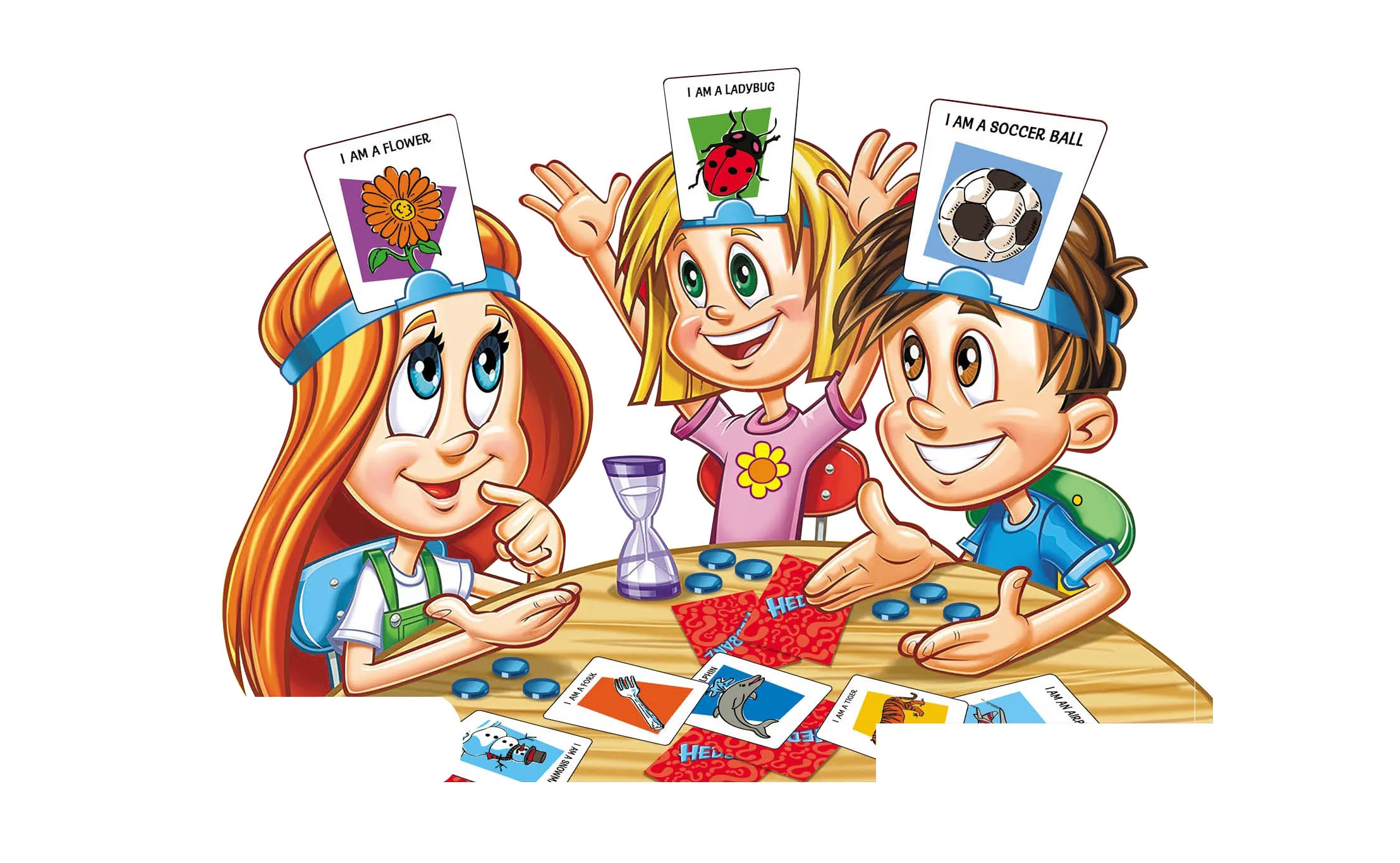 HedBanz: Board game (guess I have in the coconut, family board game, Q & A game) image 2