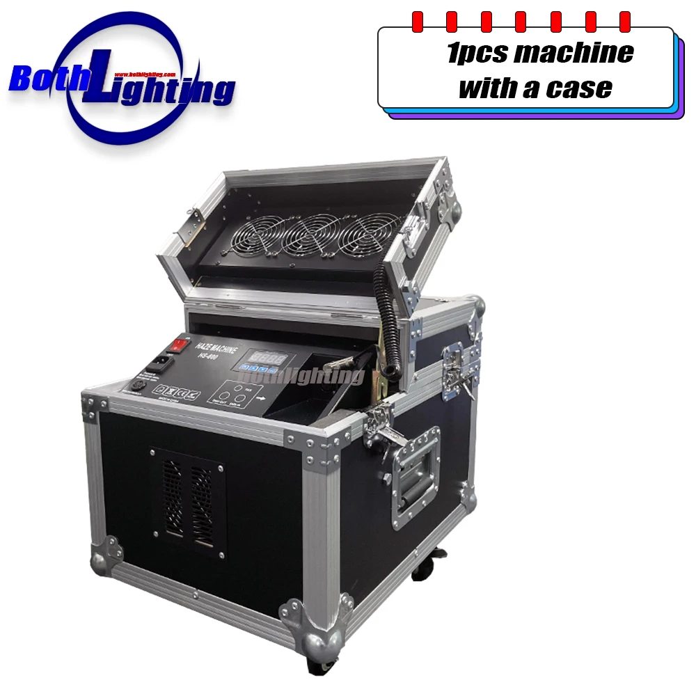 

Bothlighting 1pcs with a case 600w Oil-Based Haze Machine DMX Control Fog Stage Effect Machine Wedding Dj