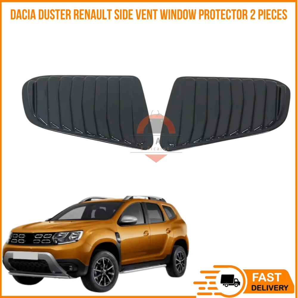 

For Dacia Duster Renault side Vent window protector 2 pieces glossy black ABS external Accessories modification part