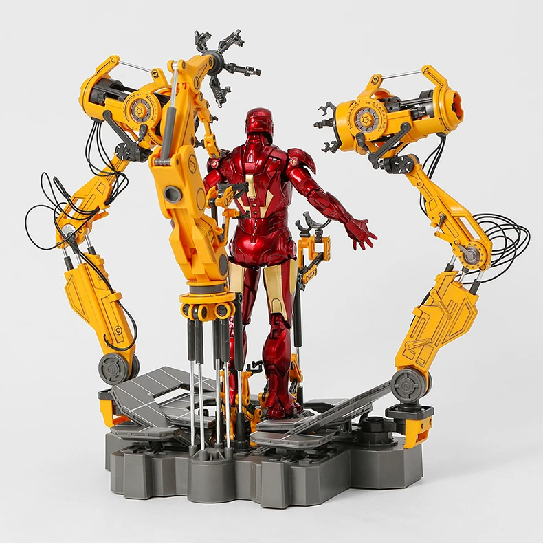 Zd brinquedos 1/10 marvel homem de ferro mark4 com terno para cima pórtico figura de ação tony stark modelo figura brinquedo colecionável presente para criança
