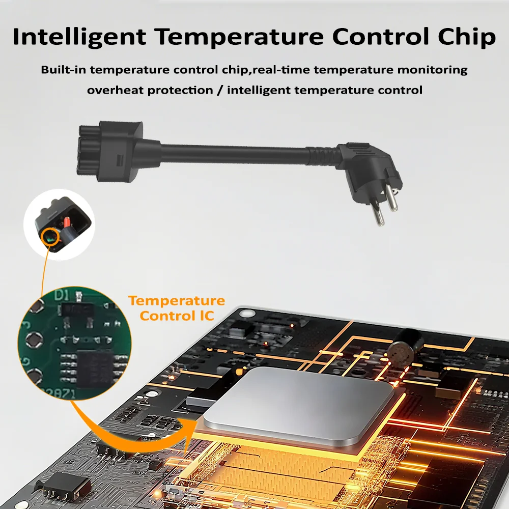 محول NEMA لـ Tesla EU 16A Schuko محول Gen 2 موصل الهاتف المحمول العالمي مع كابل TPE موديل S/Y/X/3 EV موصل