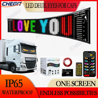 LED Matrix Pixel Panel USB 5V RGB Car Sign Bluetooth App Control Flexible Graffiti Scrolling Text Animation bar gatherings