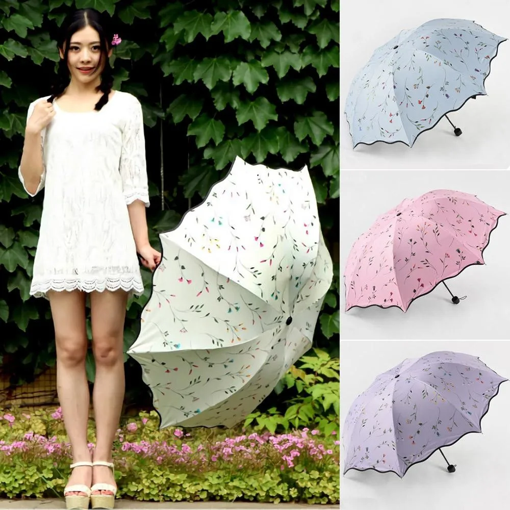 Wide sheep umbrella folding ultra-light black film sun-blocking