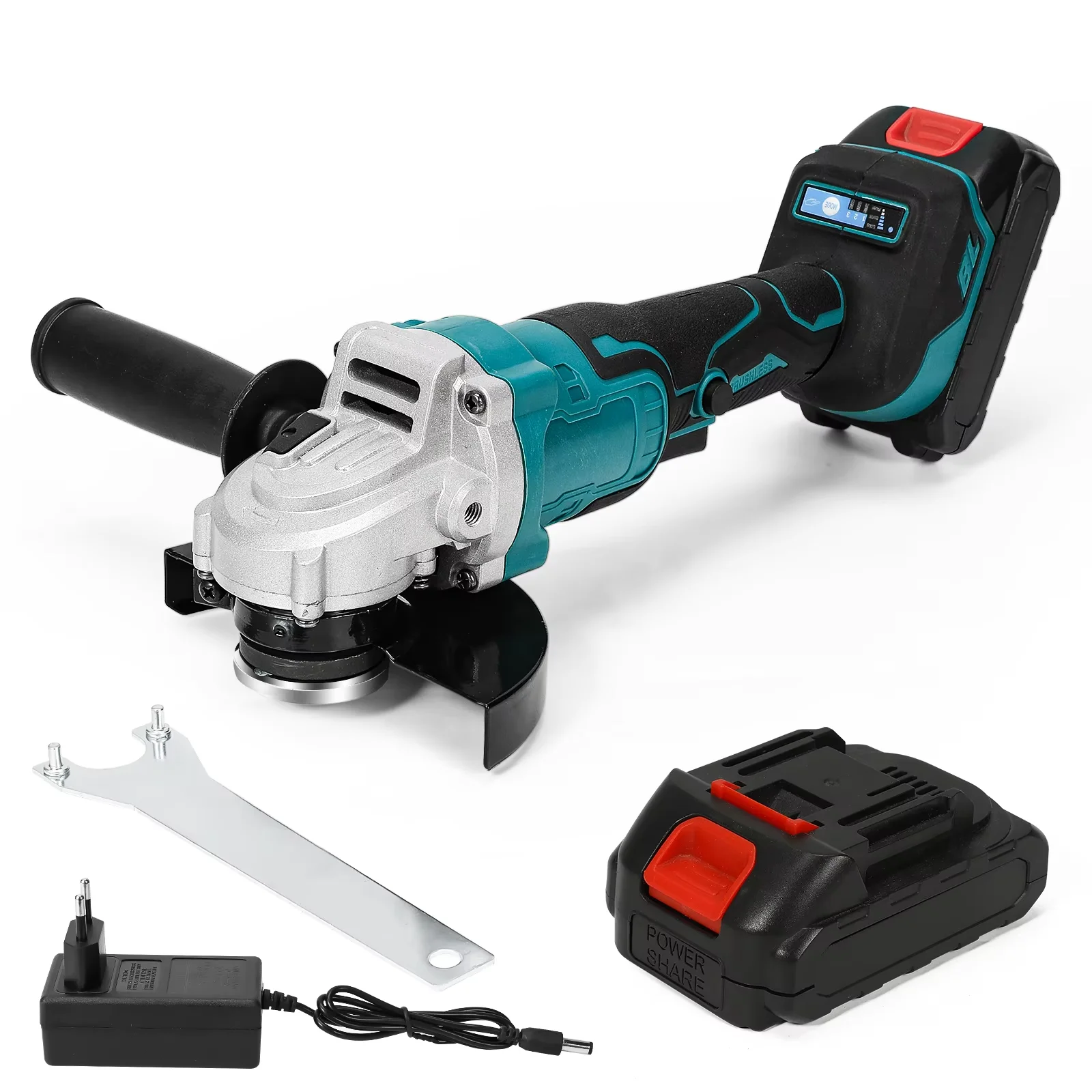 125Mm Borstelloze Elektrische Haakse Slijper 3 Snelheden Draadloze Slijpmachine Snijmachine Houtbewerking Elektrisch Gereedschap Voor Makita 18V Batterij