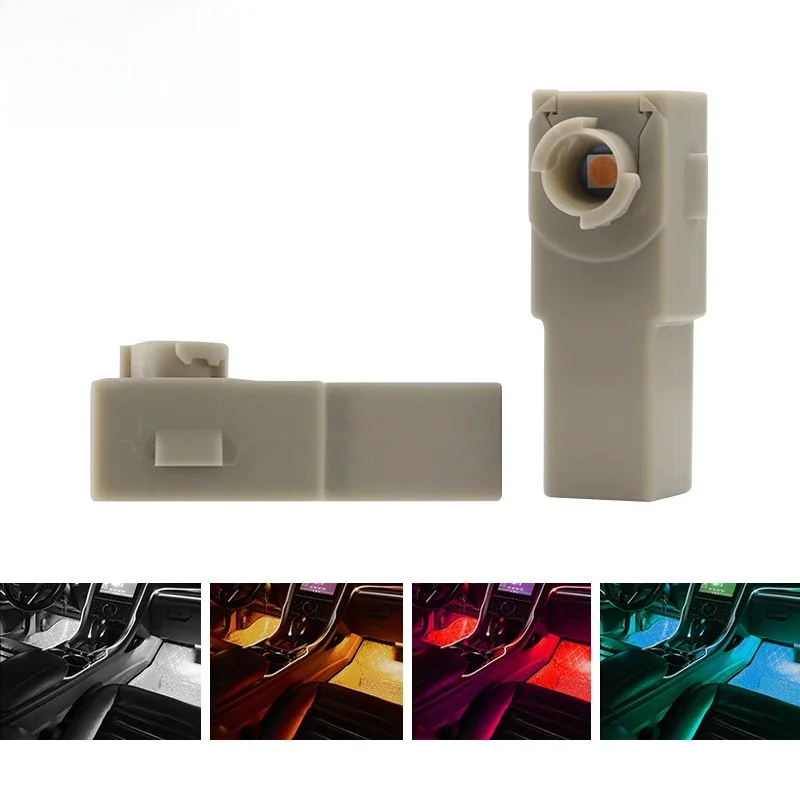 Lumière intérieure LED pour Toyota Mazda Subaru Yaris Camry Corolla croix, connecteur d'éclairage de pied décoratif, 2 pièces