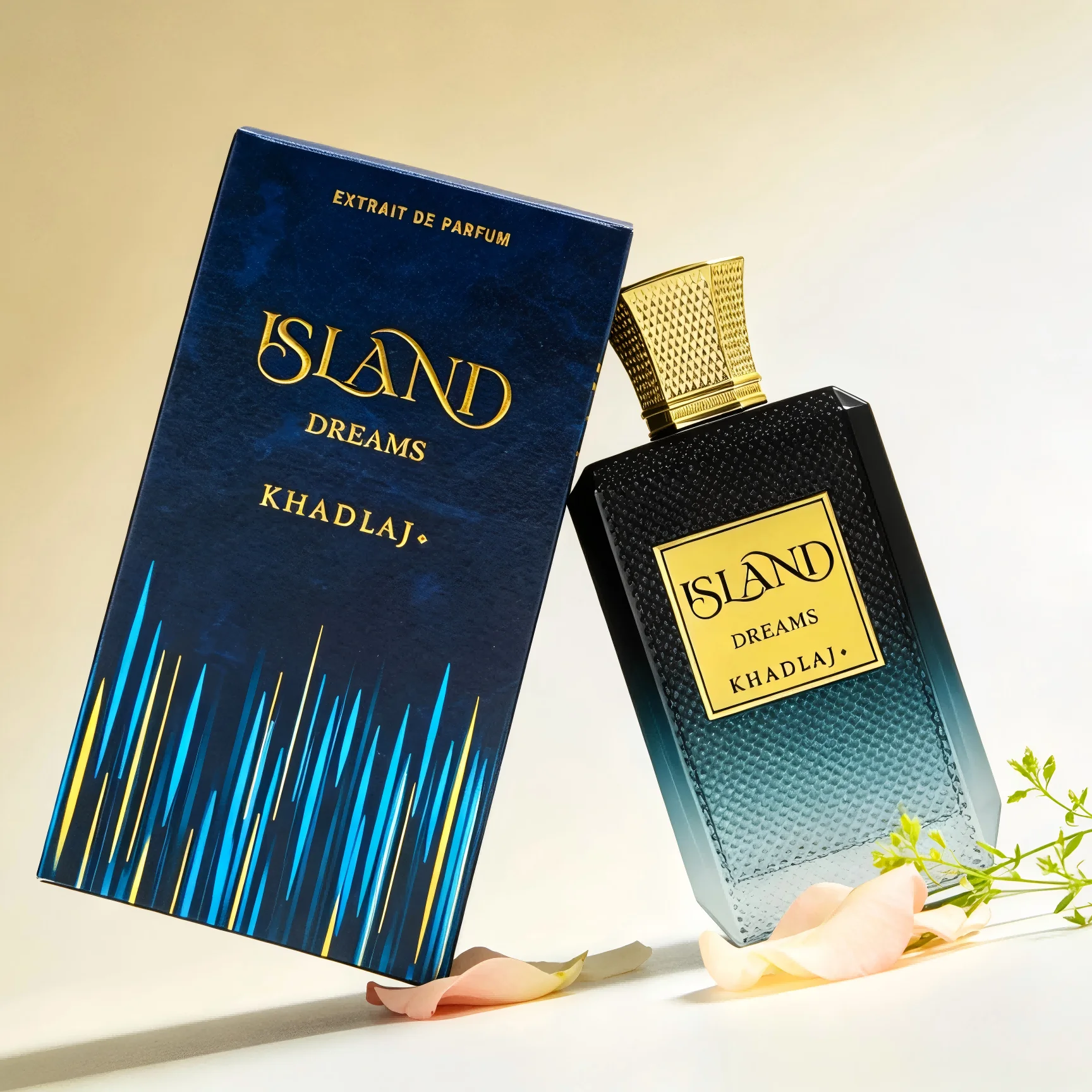 Parfum Khadlaj Island Dreams au parfum de pamplemousse frais et juteux, 3.4oz, cadeau de vacances exquis pour les collectionneurs de parfums recherchant un arôme tropical léger et briseant