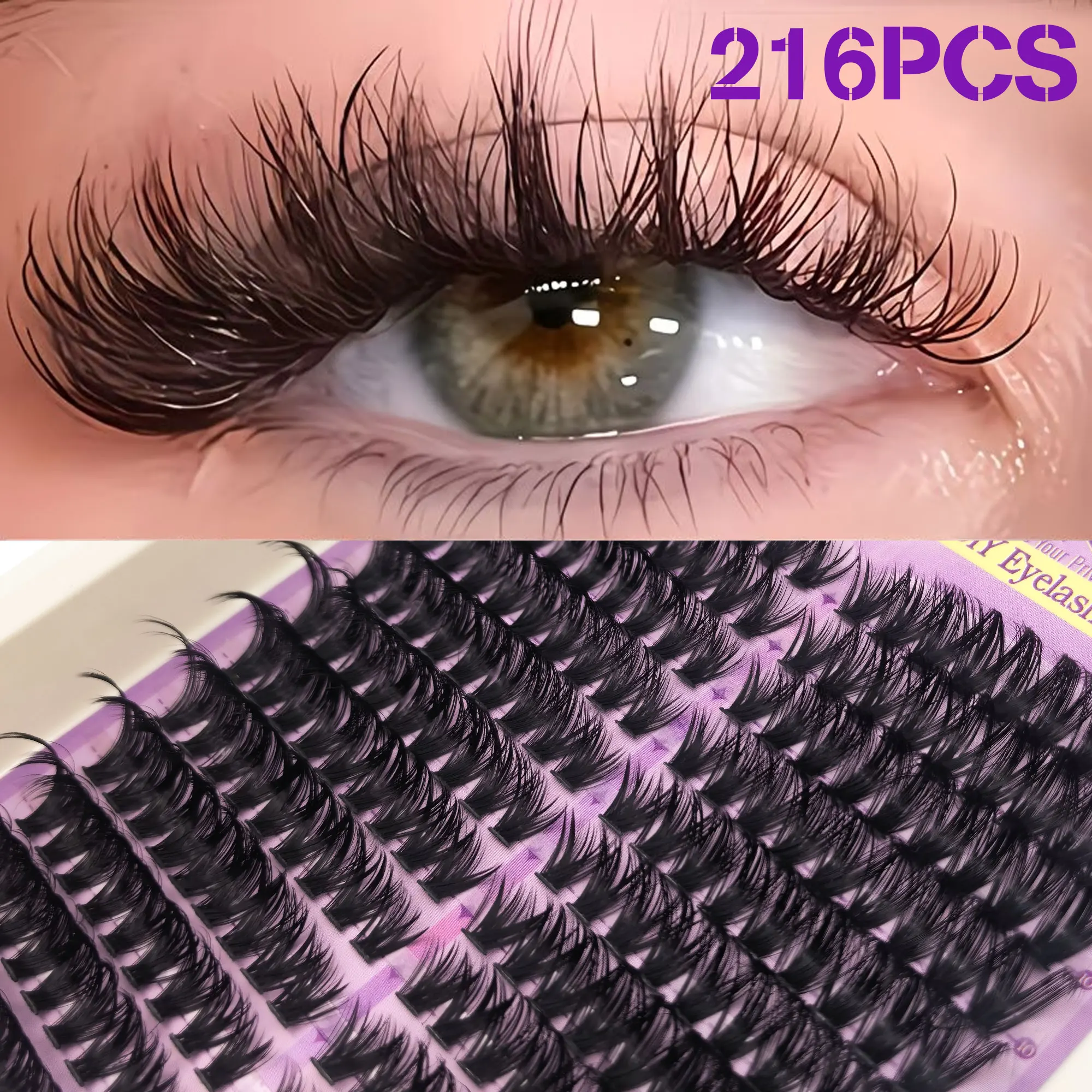 216-클러스터 옴브레 인조 속눈썹 세트 – 볼륨감 있 - Eyelash Extension Cat Eye 리뷰 및 가격