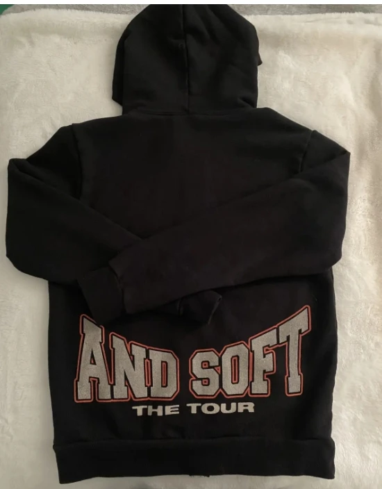 Billie  Hit Me Hard and Soft Black Signature Zip Up Hoodie