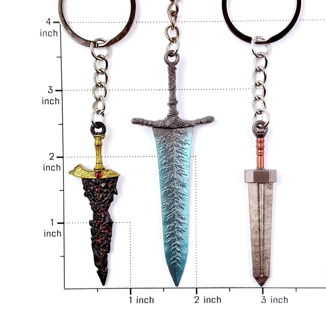Bloodhound's Fang Keyring | Ring Dark Moon Greatswor Eldens Keychain Pendant|Cosplay Fans Props Men Women Backpack Jewelry