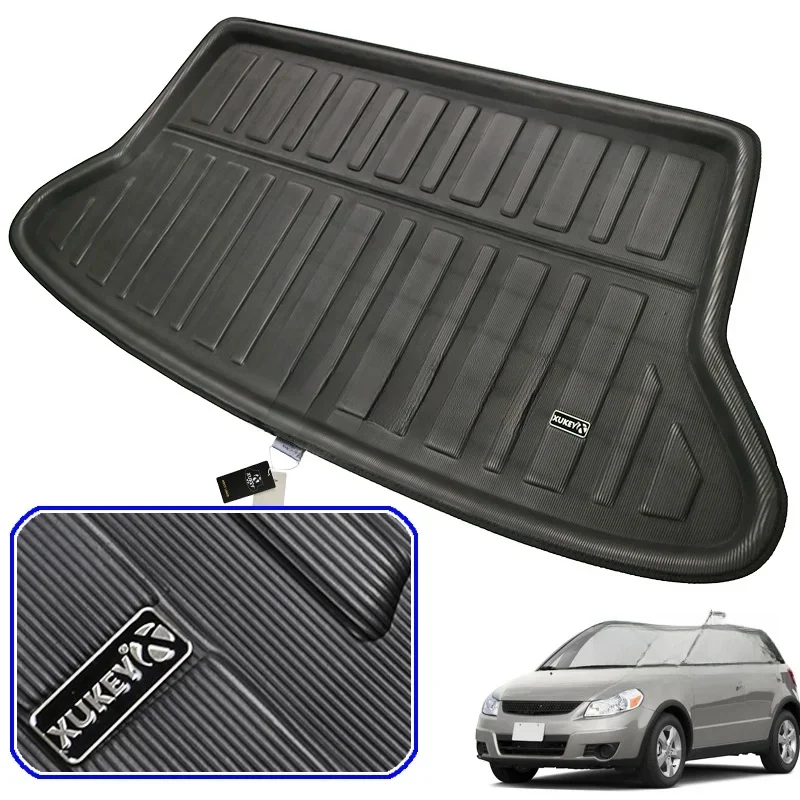 Tylna mata bagażnika do SUZUKI SX4 Hatchback SEDICI Boot Liner 2006-2013 Taca podłogowa Carpet Protector 2007 2008-2011 2012 — zdjęcie 2