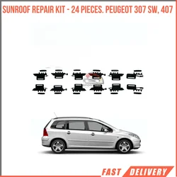 Per Kit di riparazione Sunroot-24 pezzi. Peugeot 307 SW, 407 di soddisfazione qualità spedizione veloce