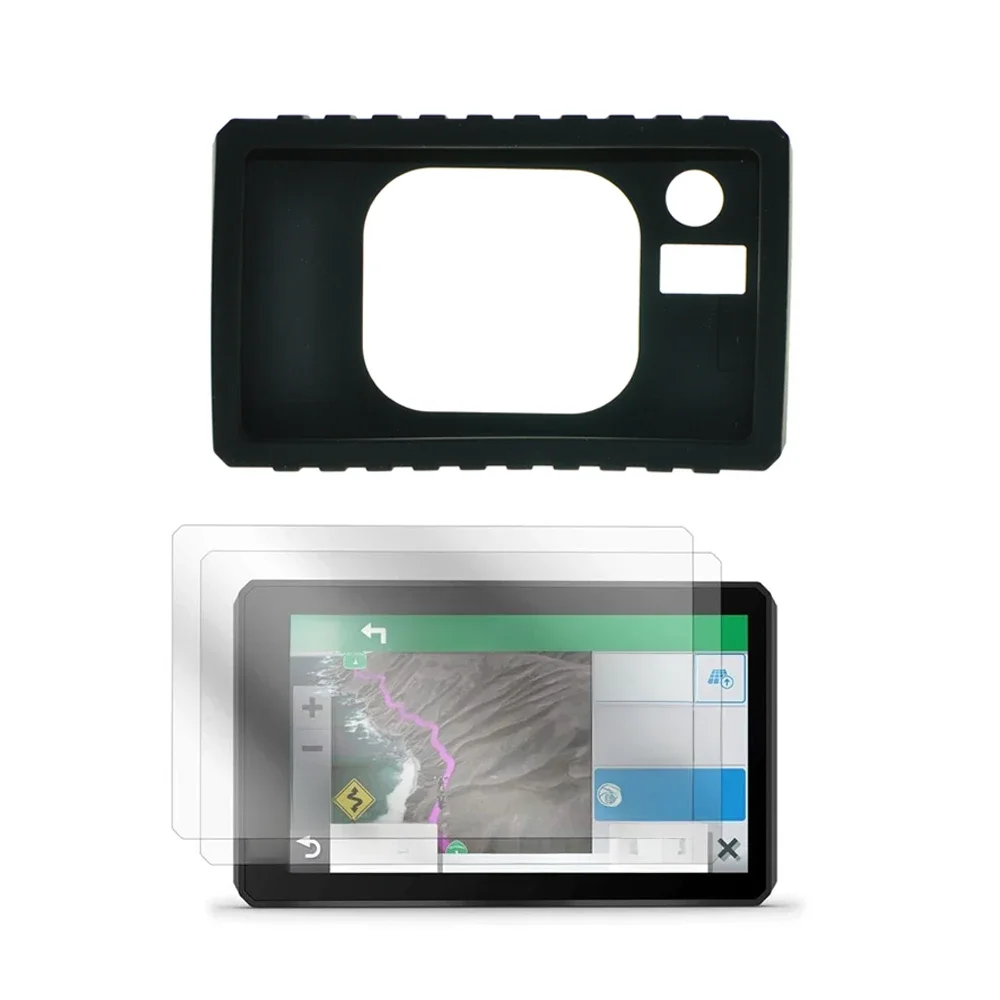 Ochrona ekranu LCD folia ochronna + ochrona silikonowe etui skóry dla Garmin ZUMO XT motocyklowe akcesoria GPS — zdjęcie produktu 7