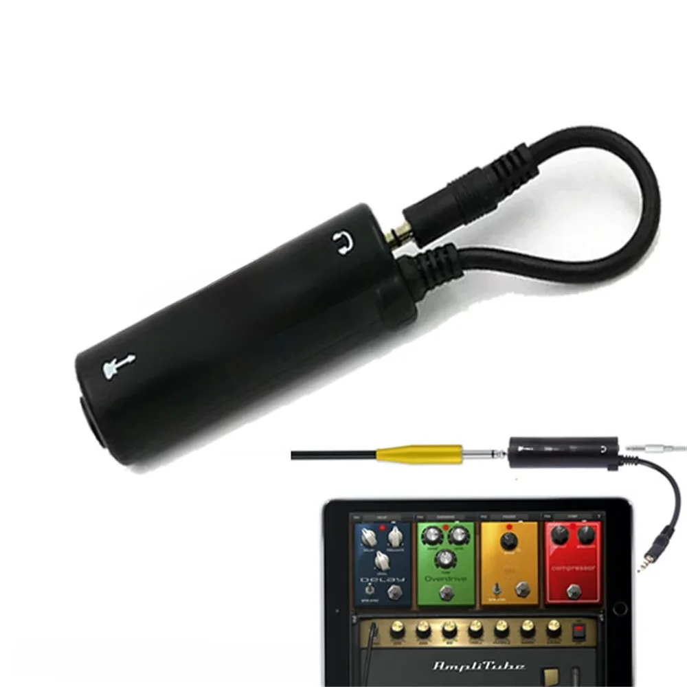 1 Stück IRIG-Gitarren-Schnittstellenkonverter 3,5-mm-Audiokabel mit geringem Hintergrundgeräusch, High-Fidelity-Funktion, mattiert, kratzfest