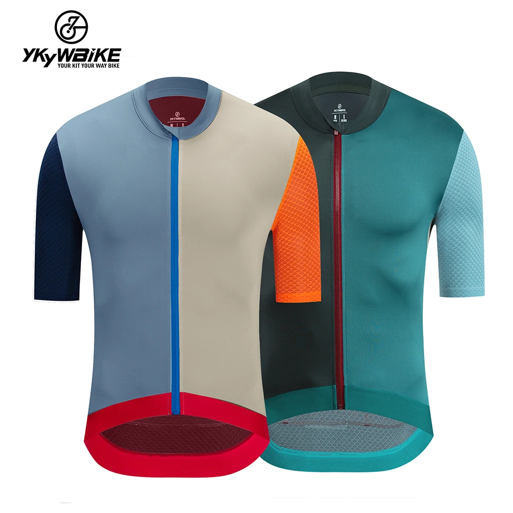 YKYWBIKE 2024 Cycling Jersey Men MTB Maillot Shirts Bicycle Downhill Jersey Pro Team Bicycle Clothing Bike Men's T-Shirt Wear