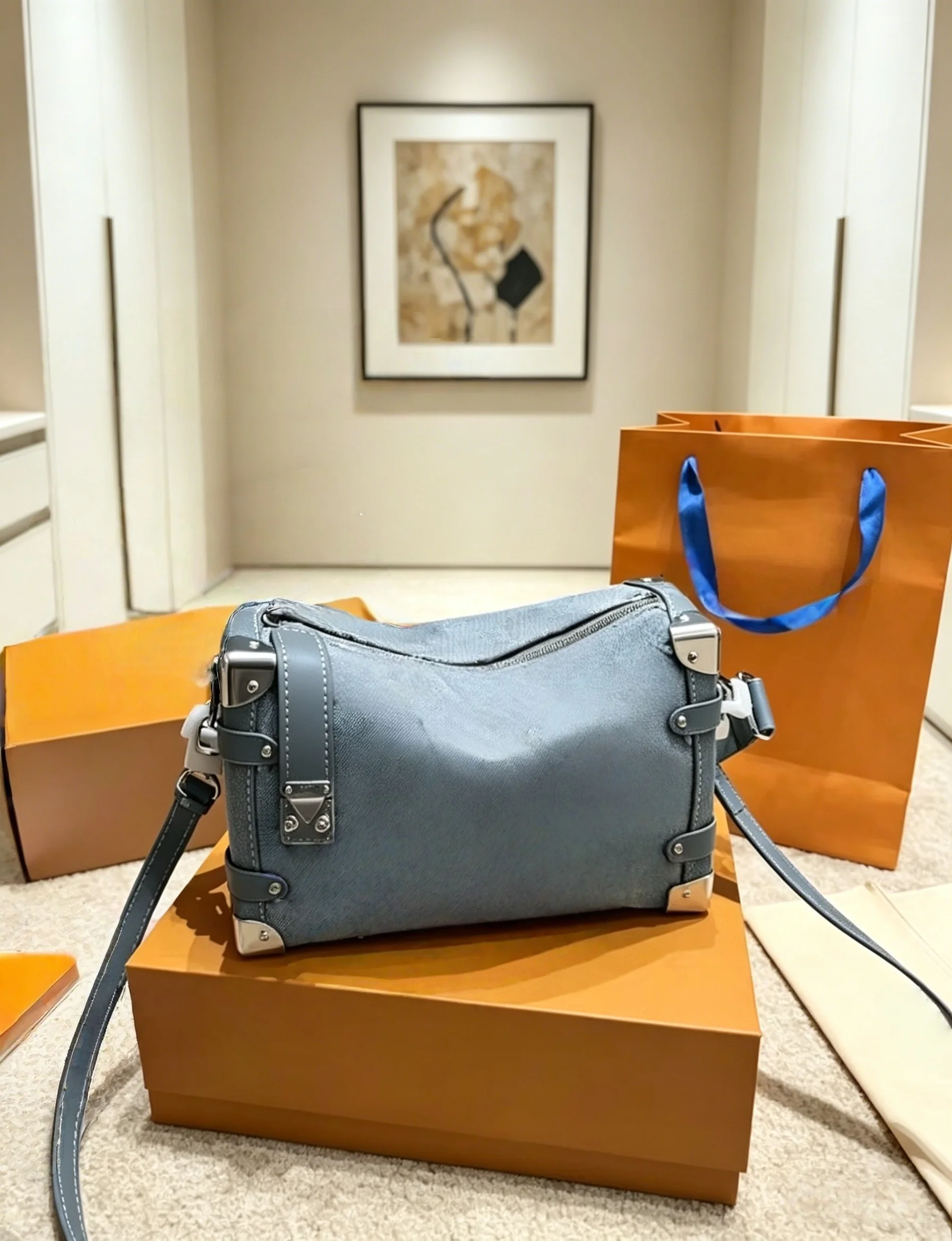 

Women's Denim Shoulder Bag Adjustable Strap Crossbody Handbag Zipper Perfect Shopping Commute Travel Size: 24*15cm