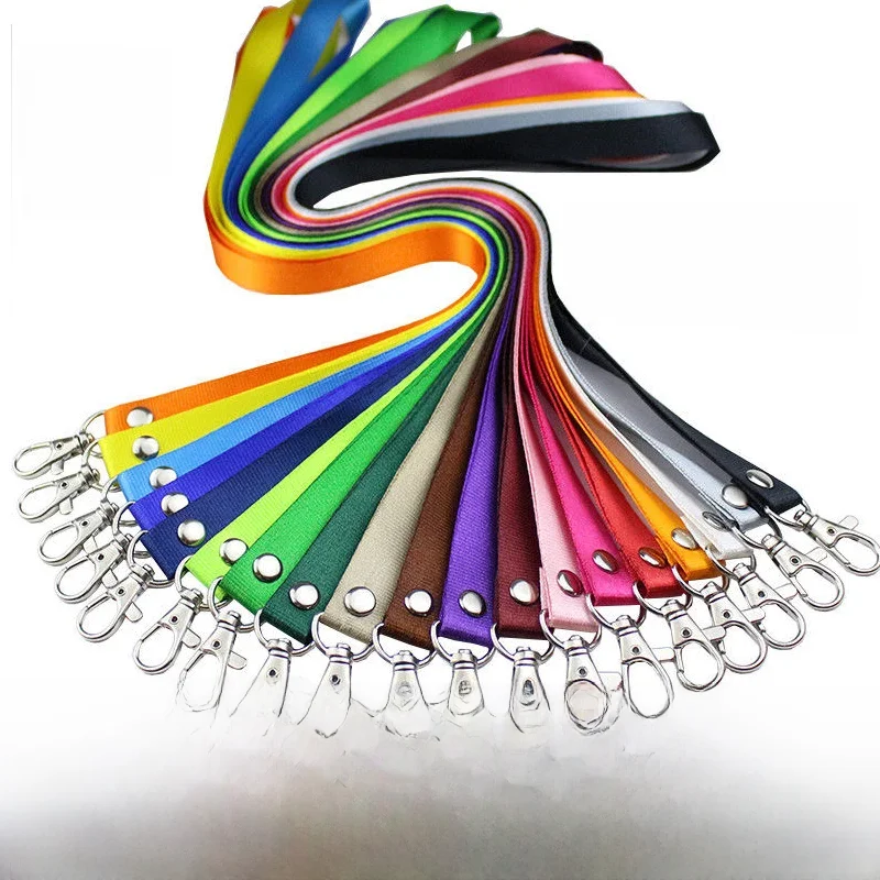 50 stuks op maat bedrukte sleutelhanger persoonlijk bedrukt lanyard met logo naam voor badgehouder ID-kaarten gepersonaliseerde print nekkoord - afbeelding 2