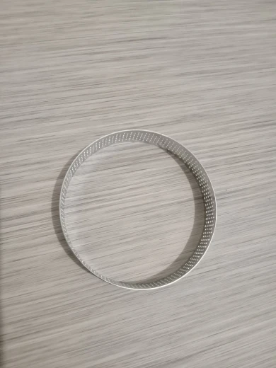 Perforated Round Tart Ring Stainless Heat-Resistant Steel Tart Ring Mold Baking DIY Dessert Cake Mousse Metal Molds photo review