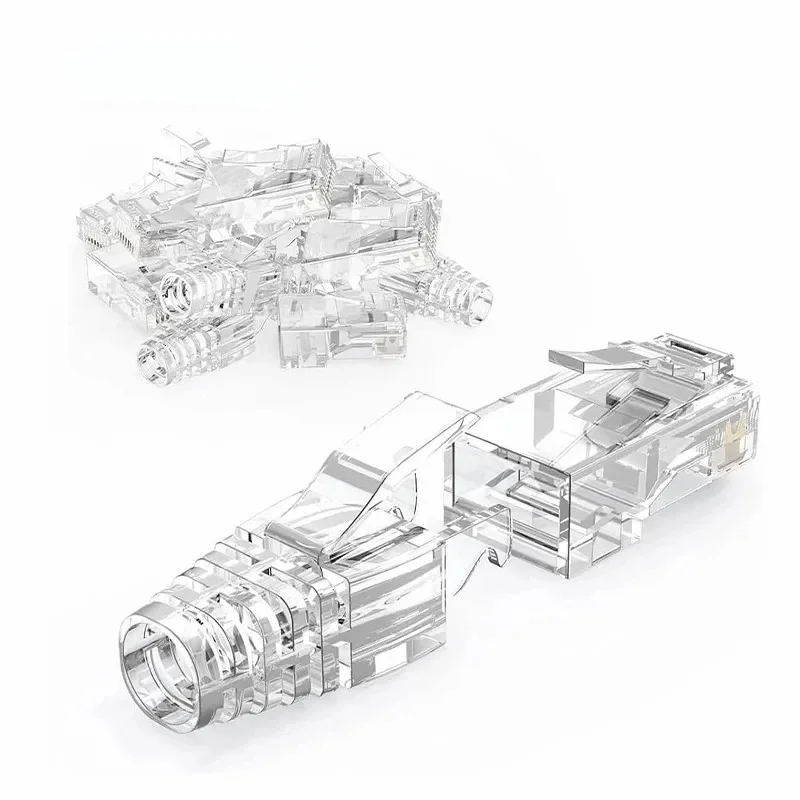 ZoeRax-Connecteurs de passage RJ45 Cat6, bottes d'instituts de contrainte, EZ to CriAJ, prise modulaire pour câble réseau solide ou tordu