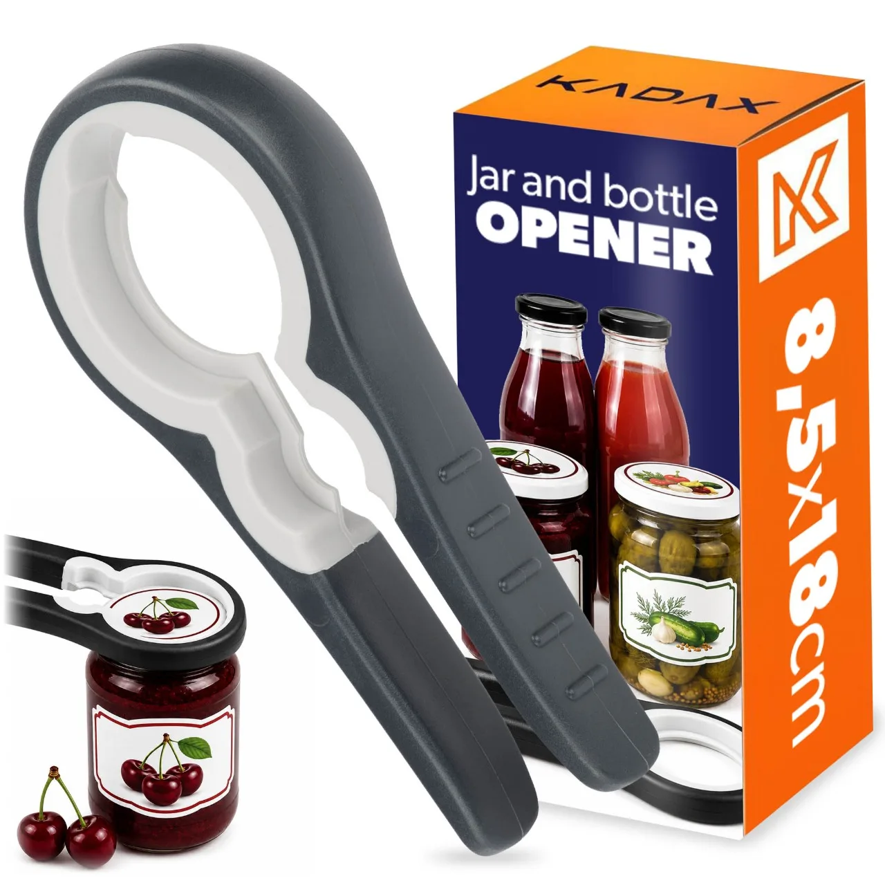 KADAX potopener en buiggrijs universeel