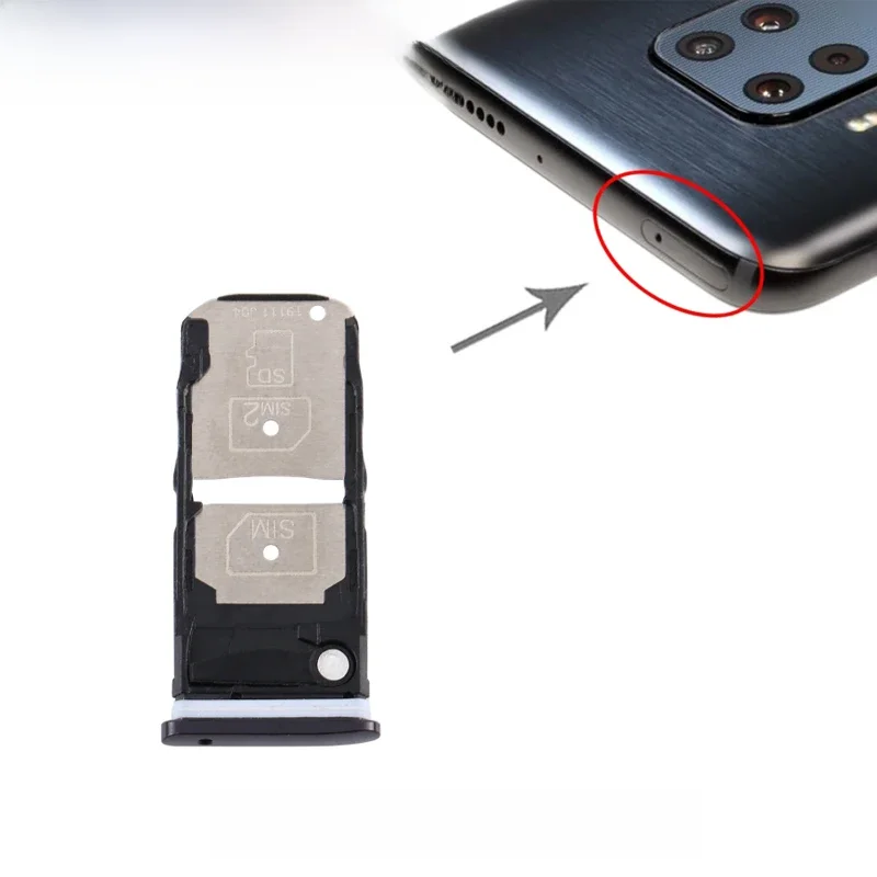 For Motorola One Zoom SIM Card Tray + SIM / Micro SD Card Tray Replacement