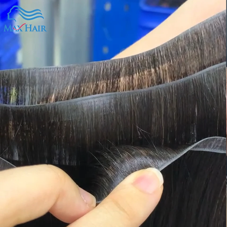 Paquetes de cabello humano con cinta invisible de 16A, sin pegamento, natural y sin costuras, de 18 a 30 pulgadas, 50g 5