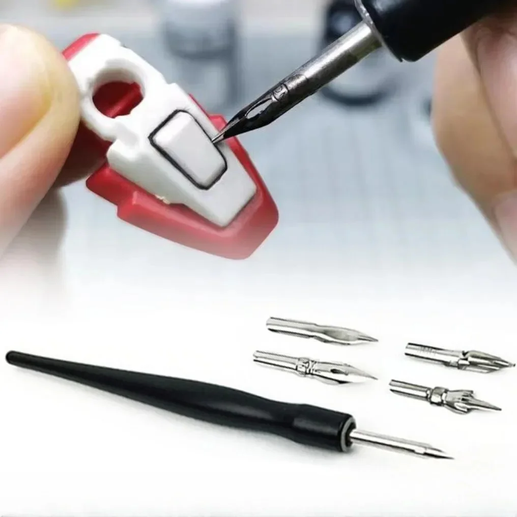 Assemblage de stylo d'accent de ligne de panneau, outil de modèle d'assemblage Gundam, éviter l'infiltration de récurage, outil de passe-temps de bricolage, outils de modèle militaire