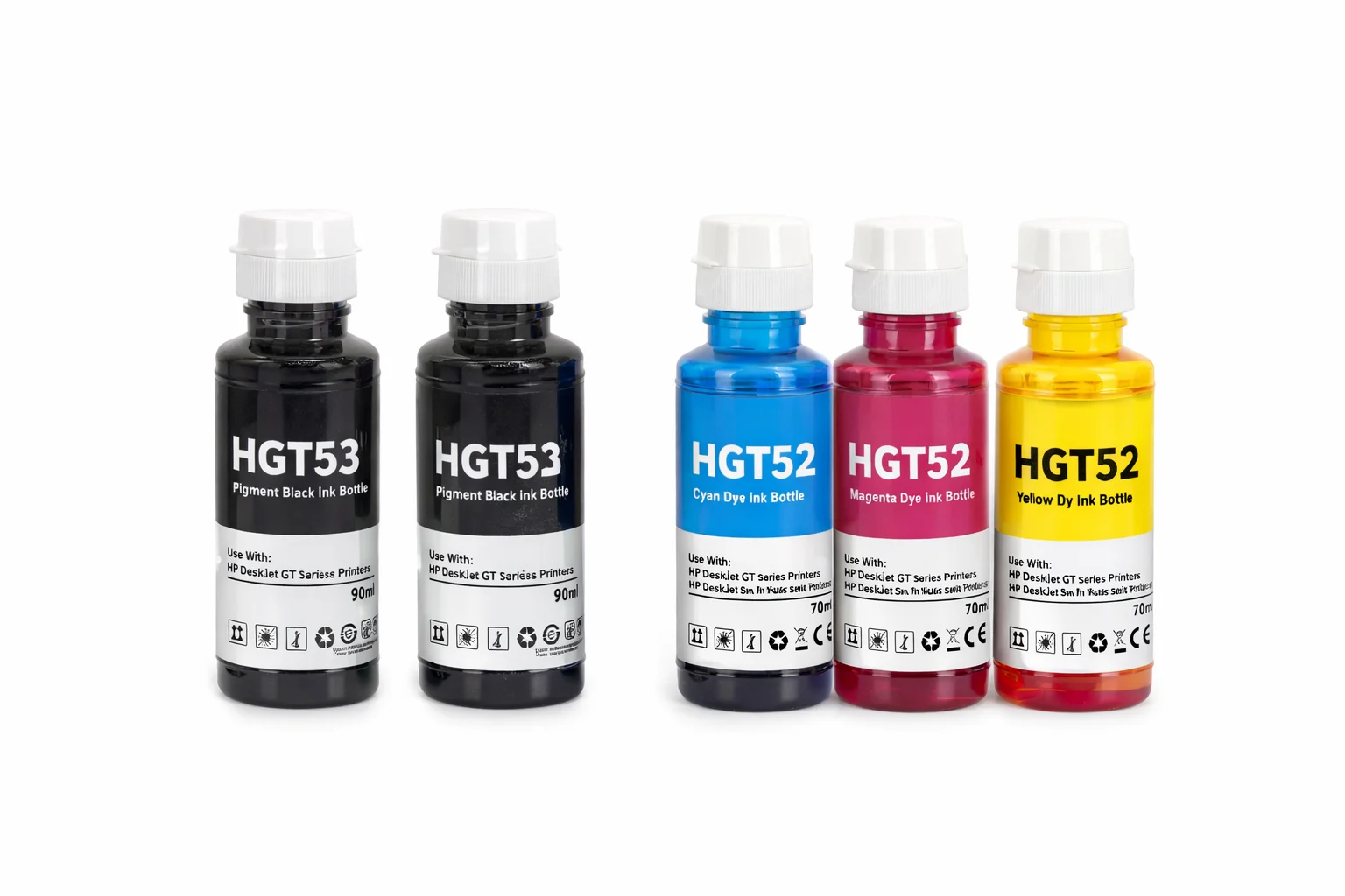 

hp gt53 gt52 Dye Ink for hp GT52 GT53 GT5810 GT5820 For HP Smart Tank 450 455 500 510 515 530 559 570 610 615 651 printer