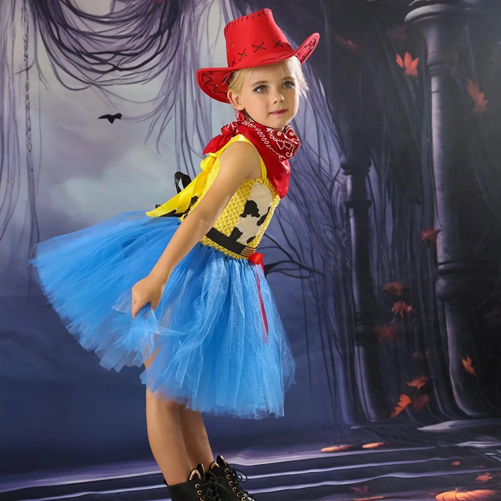 توي ستوري جيسي وودي أزياء تنكرية توتو فستان أطفال بنات ملابس تنكرية فانتازيا مرحلة الأداء بدلة كرنفال الهالوين