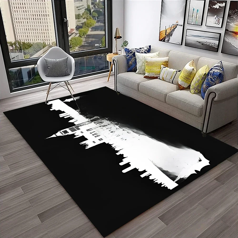 3D beliebte Mode HD Traps tar London Teppich Teppich für zu Hause Wohnzimmer Schlafzimmer Sofa Fuß