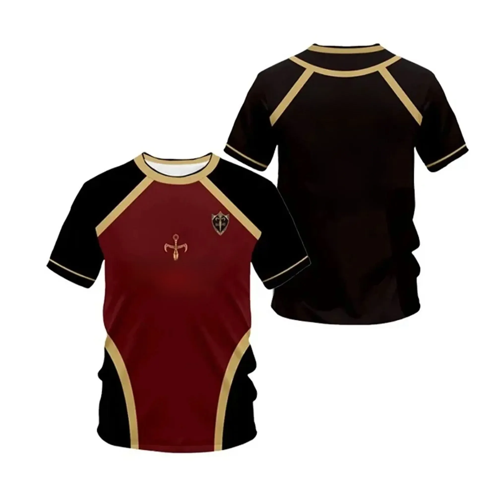 Camiseta masculina e feminina com estampa de futsal, camiseta esportiva casual, anime azul, bastardo