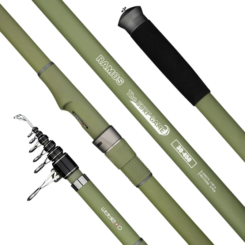 Surf Game Fishing Rod Telescopic High Density High Tonnage Carbon Fiber Ocean Fishing Rod