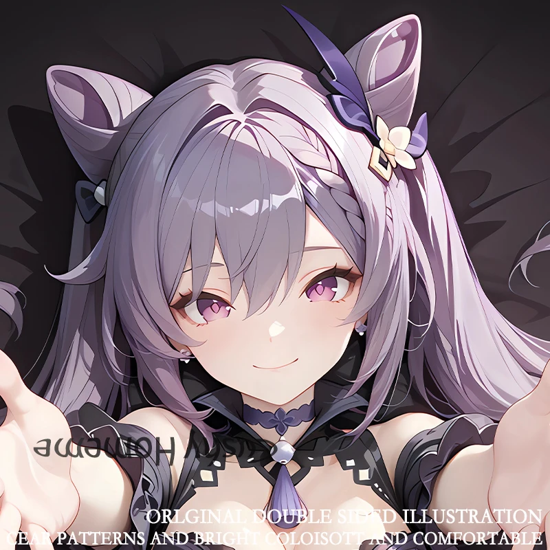 

SFW Keqing Game Character Dakimakura Body Pillow Cover HD Print Premium Fabric Anime Fans Gift Pillow Cover