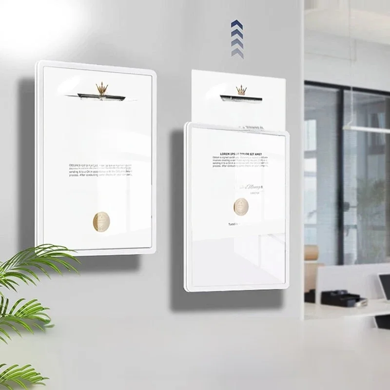 Panneau mural suspendu A4/A5, panneau d'affichage en acrylique, cadre d'affiche à Suspension pour présentation d'entreprise