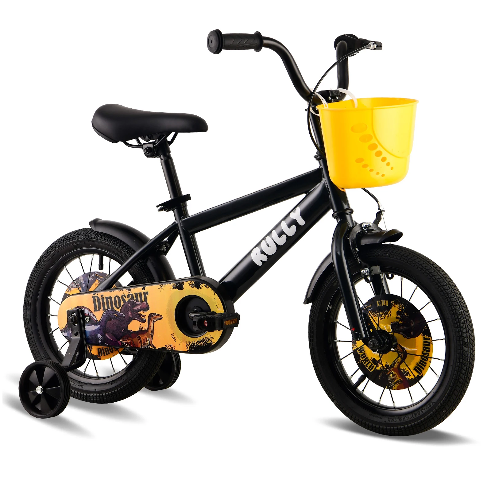 Kinderfahrrad Jungen Mädchen 12 14 16 Zoll mit Stützrädern Dino Dinosaurier Fahrrad Kinder 2-7 Jahre Kinderbike Anfänger Lernfahrrad Kinder Fahrrad sicher stabil