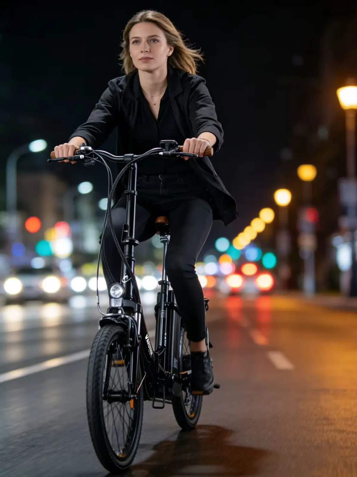 Varstrom Faltbares E-Bike, 250W Bürstenloser Nabenmotor, 36V 16Ah, 25 km/h, 20 " 26 " 28 " Reifen, Federgabel, 7-Gang-Schaltung, 100 km Reichweite, E-Faltrad für Stadt- und Urban-Pendler