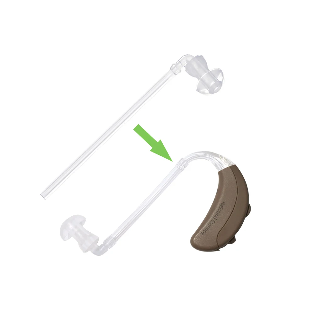 10 Stück Hörgeräte-Ohrstöpsel, Ohrstöpsel, Ohrstöpsel, Kuppel mit Schallschlauch für HdO-Hörgeräte – Detail 1