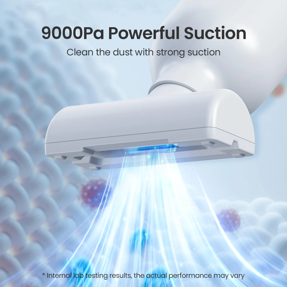 Azkmoo เครื่องดูดฝุ่นไร้สายแบบพกพา, เครื่องดูดฝุ่นไร้สายขนาดเล็กแรงสูง9000PA สำหรับทำความสะอาดคีย์บอร์ดโซฟาโซฟาทำความสะอาดเดสก์ท็อป