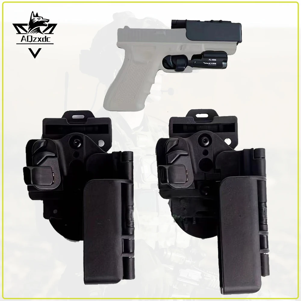 

Tactical GLOCK Holster Airsoft G17 19 22 23 Quick-Draw Holster Quick-Draw Knob Protective Cover For Hunting Paintball Shooting