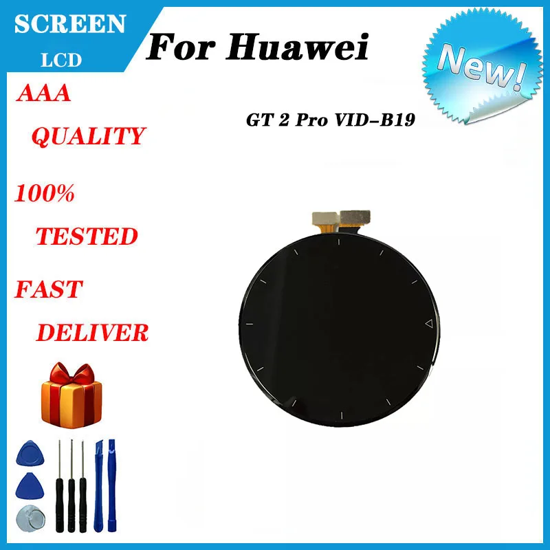 Per Huawei Watch GT 2 Pro VID-B19 46MM Display LCD Touch Panel Digitizer parti di ricambio e riparazione