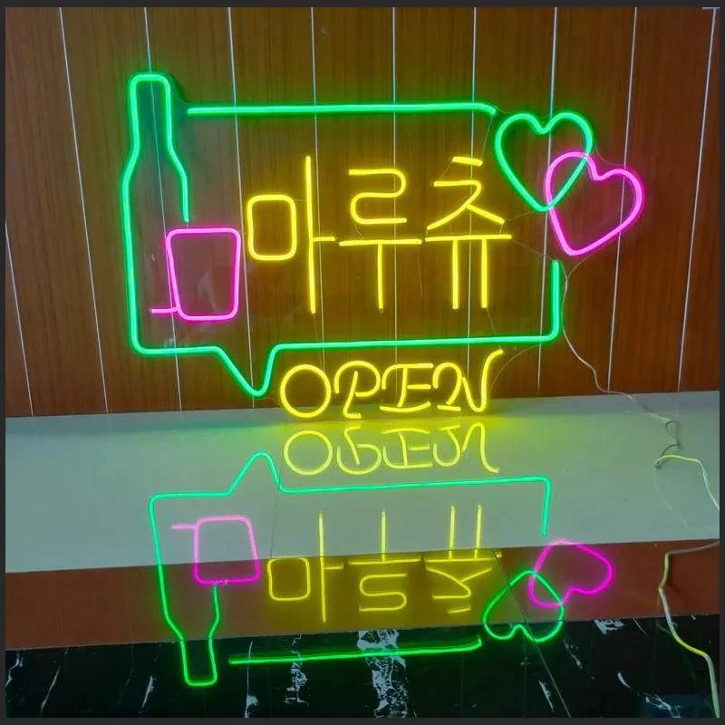 Open Café LED Neon Sign for Shop Bar Club Decor Birthday Gift Children's Gifts Custom Neon Signs For Room Wall Decoration