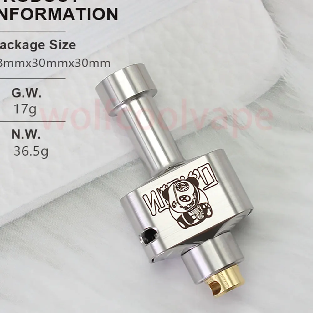 Wolfcoolvape 1:1 Wick'd Remix'd Style RBA Bridge for Billet / BB / Boro Tank Pattern B 1.2/2/2.5/3/3.5/4/4.5mm